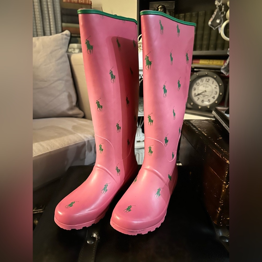 Polo Ralph Lauren Pink Rain Boots